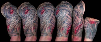 Looking for unique  Tattoos? Bio-Organic / Mech Panoramic
